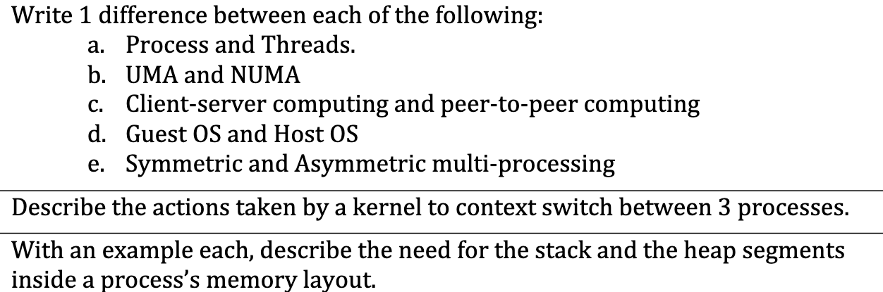 undefined please answer all questions in completes sentences Write 1 difference between
