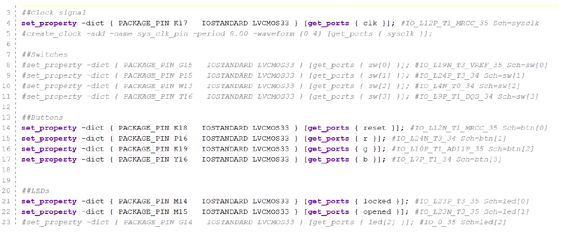 implementation executes properly, by pressing reset followed by red-blue-green-red push-buttons. The LED1
