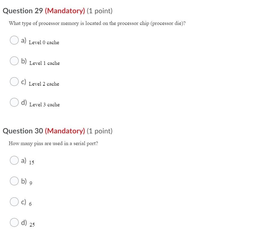 on most motherboards today? a) 20-pin b) 24-pin c) 8-pin d) 15-pin