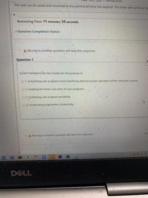 1: Introduction Question Completion Status: A Moving to another question will save