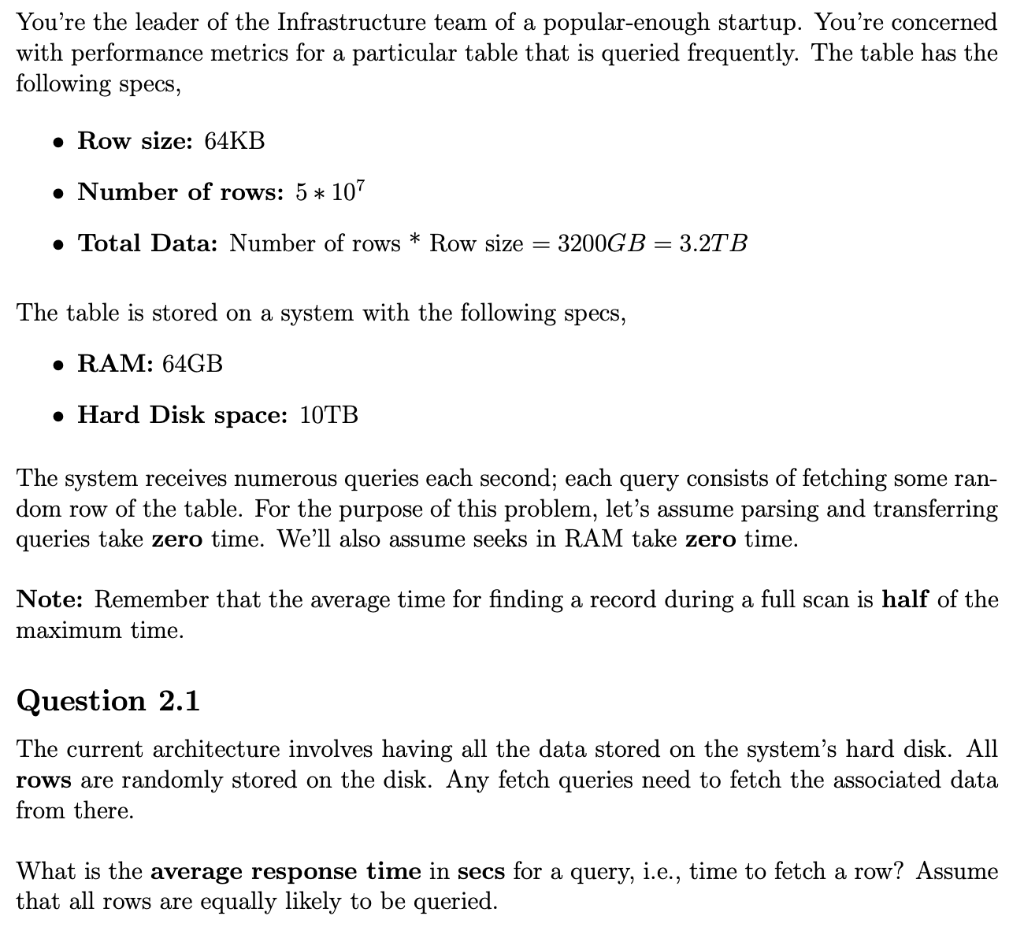  Please explain the answer for understanding with performance metrics for a