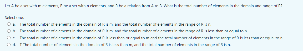No need workings, just final answer Let A be a set with