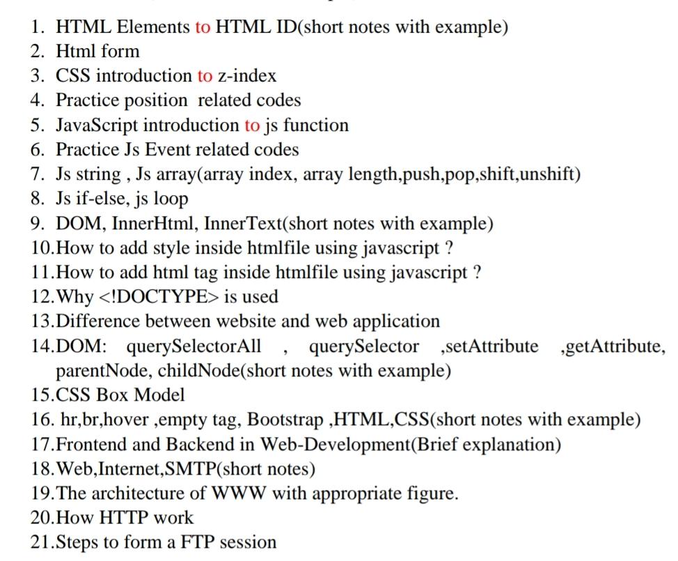  HTML Elements to HTML ID(short notes with example) Html form CSS
