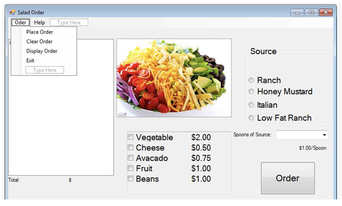a local business owner to run a salad restaurant. The main goal