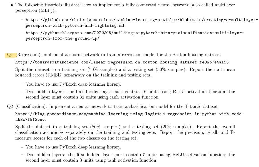  Please do question 1 in Python, thank you! - The following