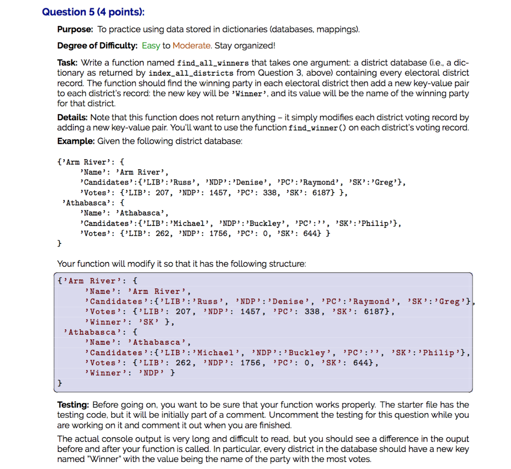 Language: Python Program used: PyCharm Interpreter: 3.6.1 at ~/anaconda/bin/python ----- ----- Starter