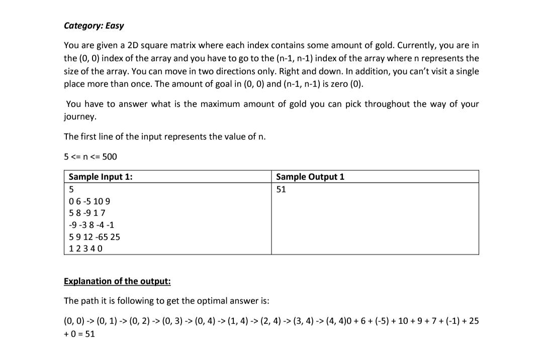 Write A C++ programme with the following instruction Category: Easy You are