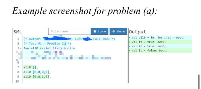 follow the instructions thank you 2. (40 pts.) Write ML functions as