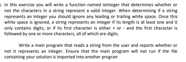 any sample output. . In this exercise you will write a function