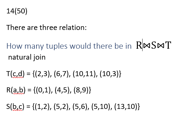 Please explain. I will upvote best answer 14(50) There are three