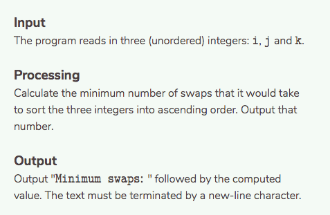 Just provide the coding where it says: //PLEASE PUT YOUR WORK HERE