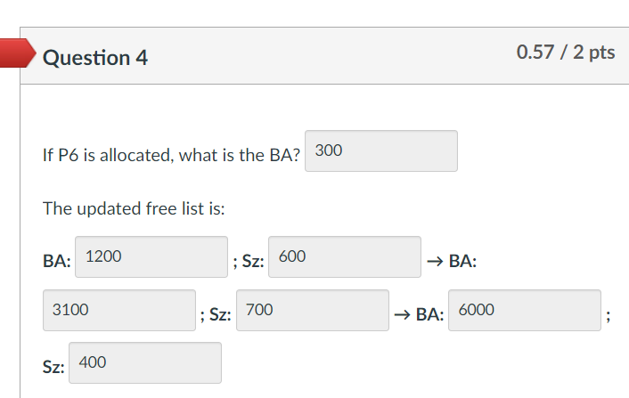 memory of size 8KB (8192 bytes) that allows dynamic, variabl sized partitioning