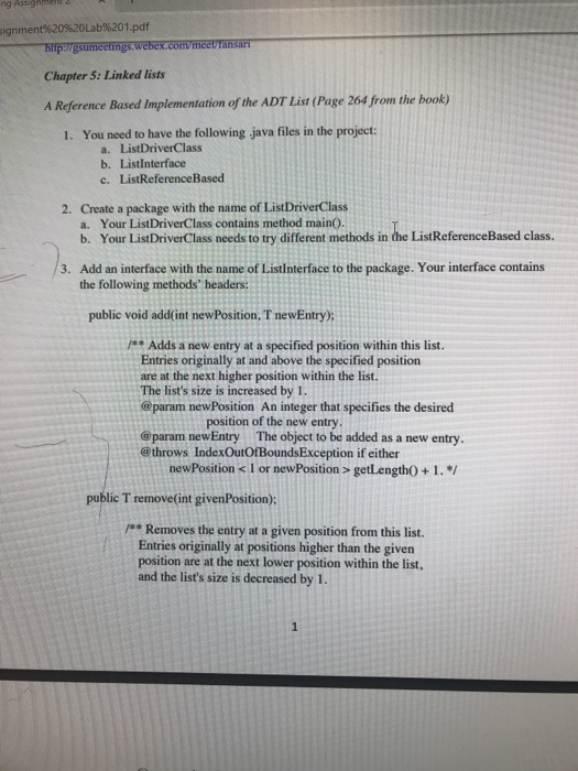  Please explain properly with the code. ignment%20%20Lab%20 1.pdf Chapter 5: Linked
