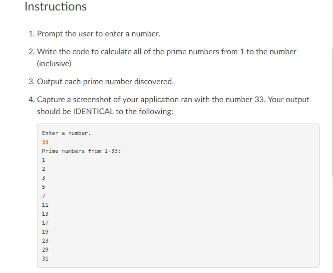  How to write a java program with the following instruction? Instructions