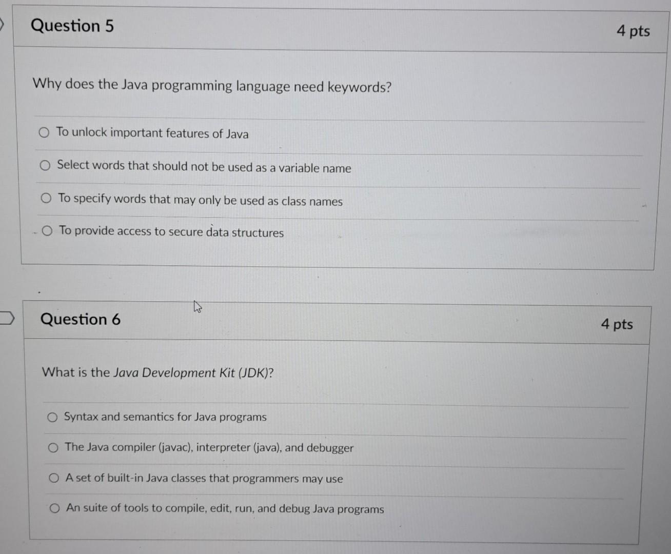 source code high-level code Question 2 4 pts Kathleen is a Java