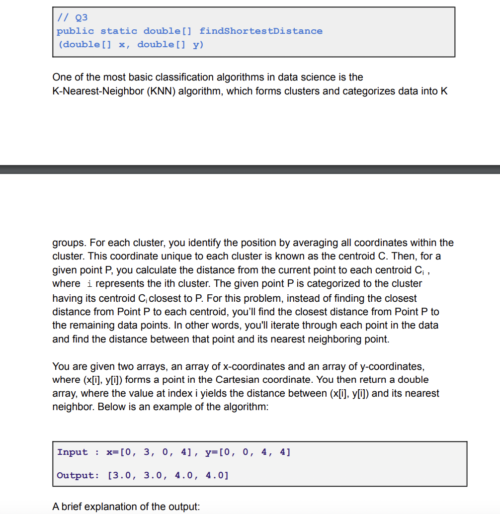 In java please. No imported packages allowed. THANK YOU! // 23 public