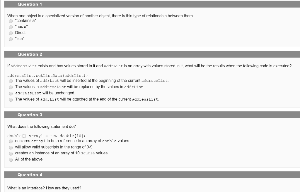 When one object is a specialized version of another object, there