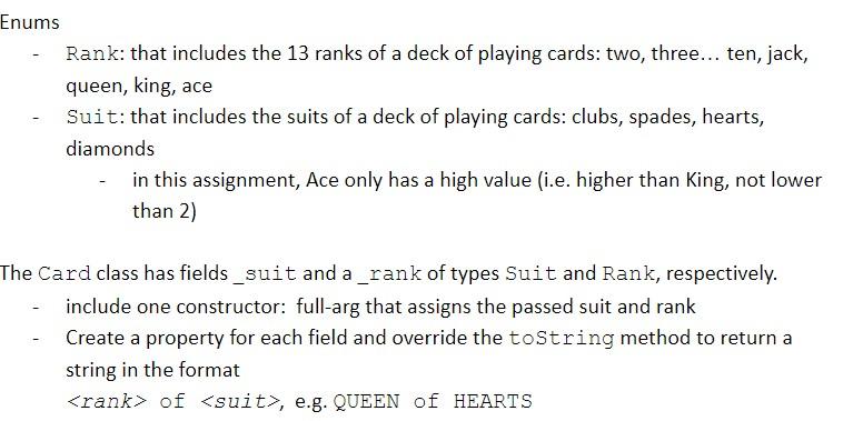 diagram: Card > SetOfCards #_cards: List #_max: int > + Cards: List