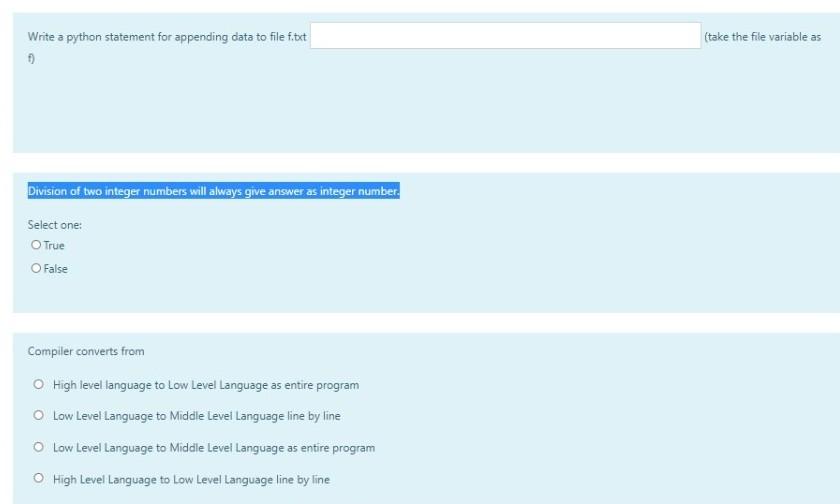  help quickly please Write a python statement for appending data to