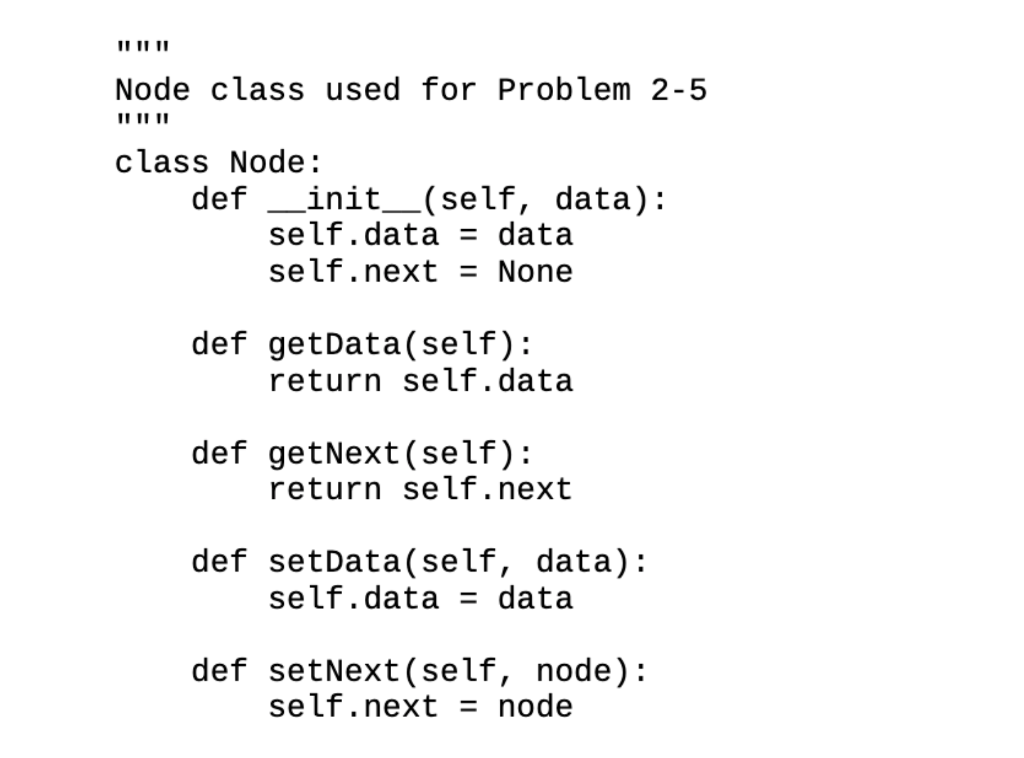 #2, #3, #4, and #5. Problem 2: transform(est) Given a linked list,