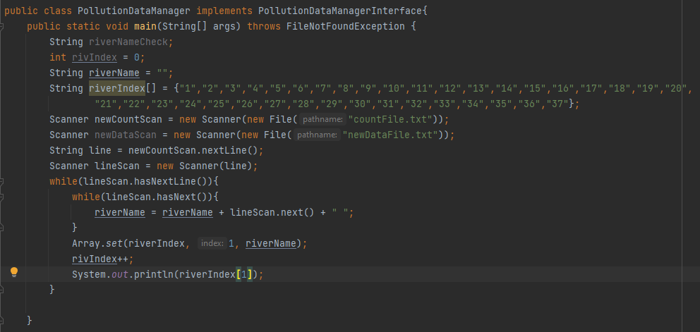 Programming Language = Java The question: How do I make this code