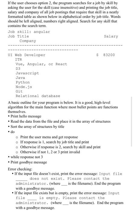 One job consists of a line with the job description followed by