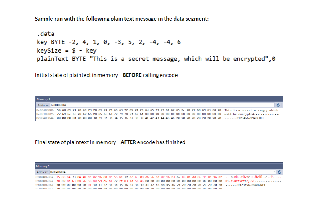 BYTE -2, 4, 1, 0, -3, 5, 2, -4, -4, 6 keySize