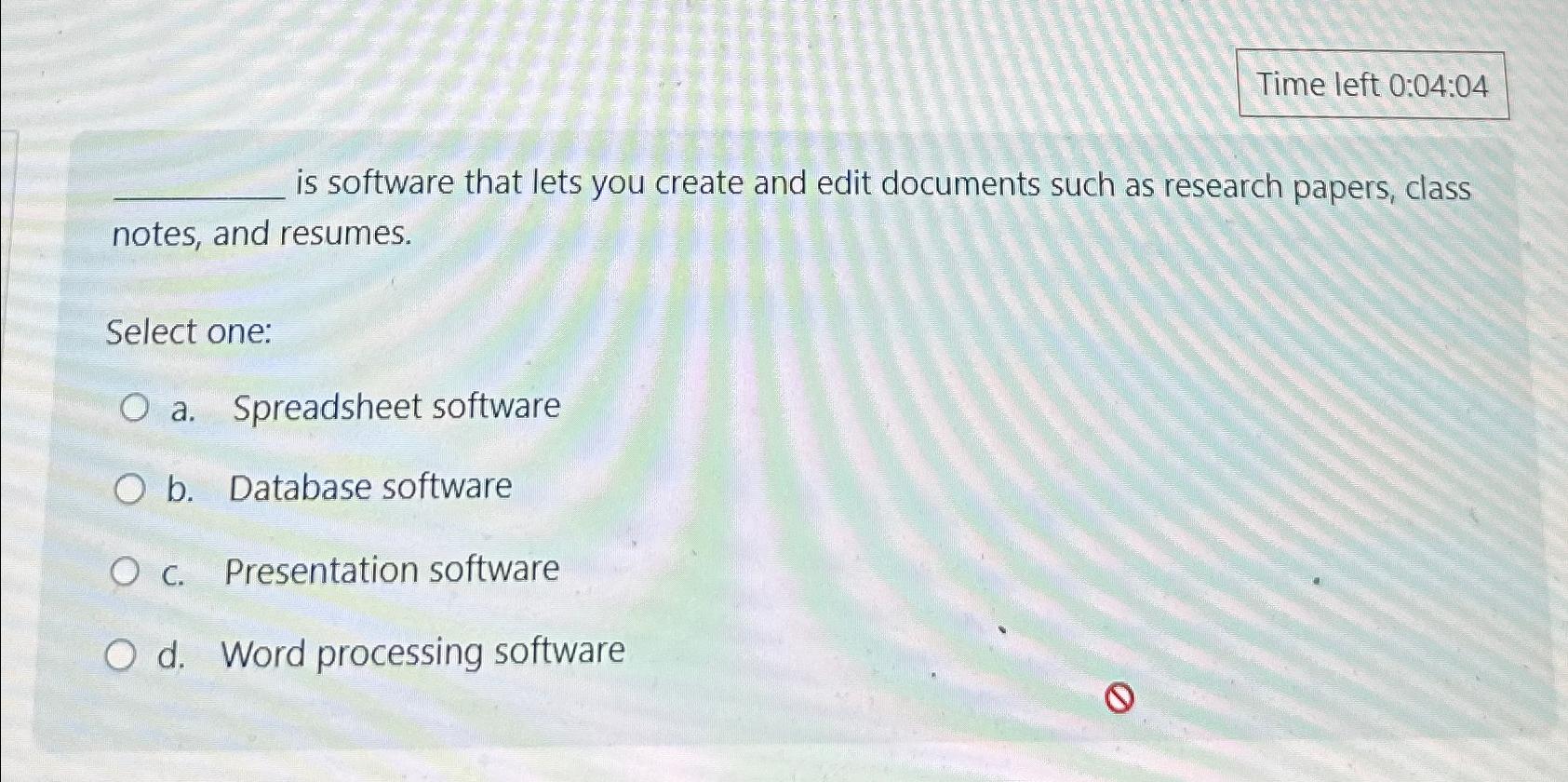  is software that lets you create and edit documents such as