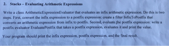  Data Structure and Algorithm in Java Based Write a class Arithmetic