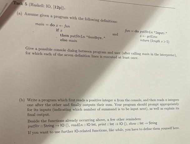  can you solve this? (a) Assume given a program with the