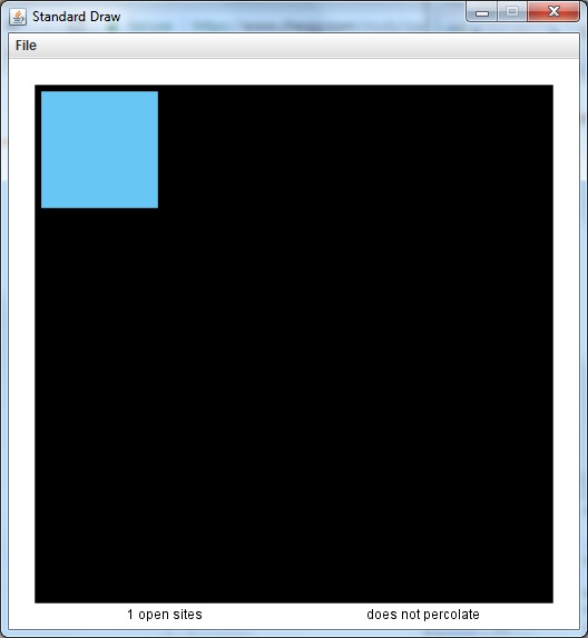 Hello! This is a basic percolation program that I've coded for my