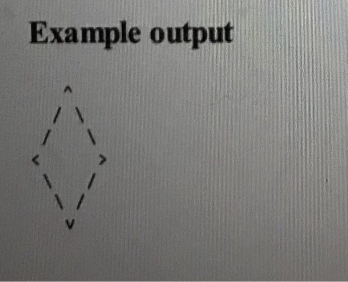below. Your version of the program must print the same result as