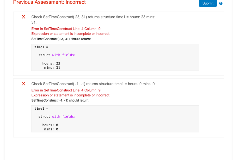 This is a MATLAB problem Create a constructor function called SetTimeConstruct to