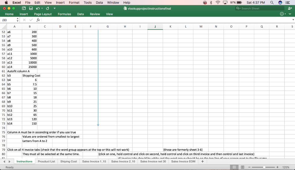 Layout Formulas Data Review View 33 1 Vlookup assignment We are going