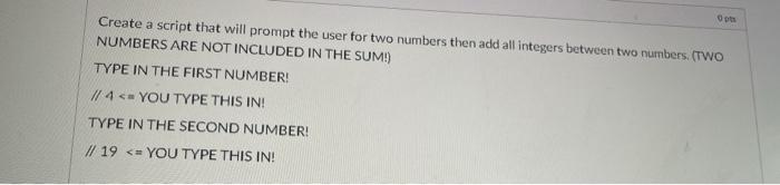  Please creste a script in C. will thumbs uo, thank you
