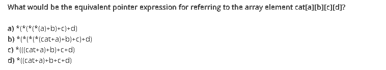  What would be the equivalent pointer expression for referring to the