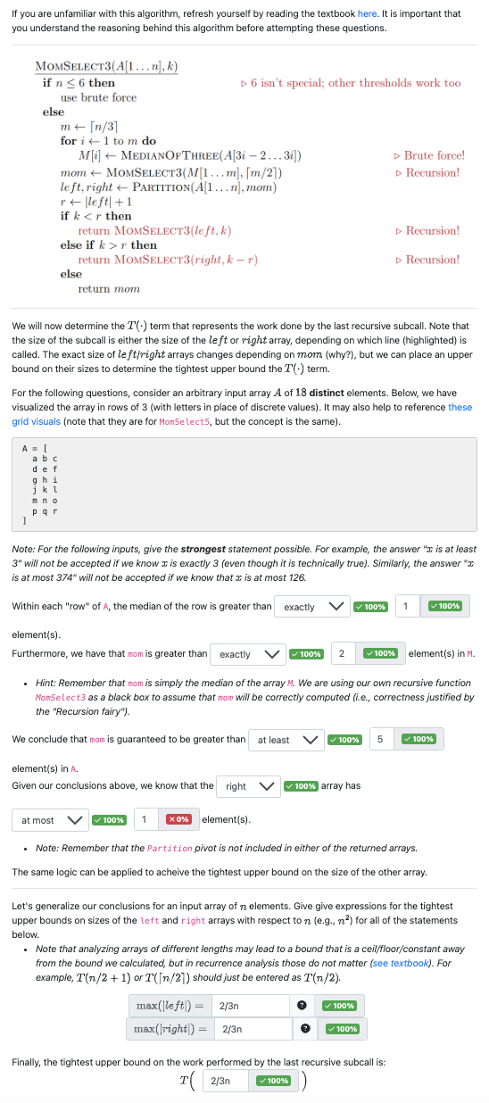  If you are unfamiliar with this algorithm, refresh yourself by reading