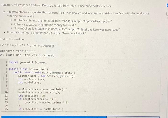 hello. can someone help fix this code? thank you (java only) ntegers