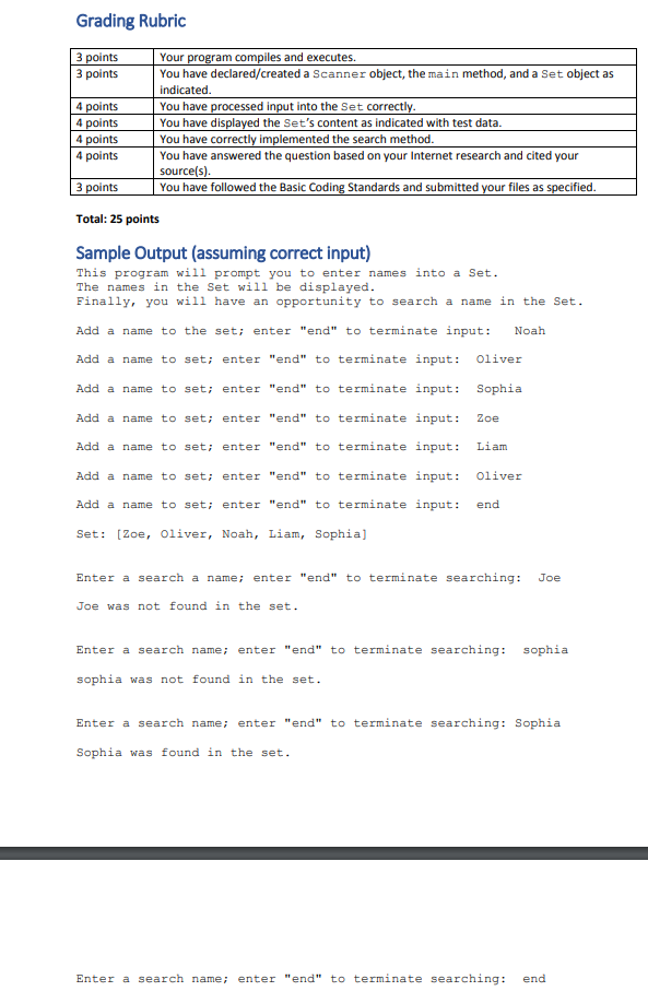we revisit the concept of hashing with the Java HashSet. You will