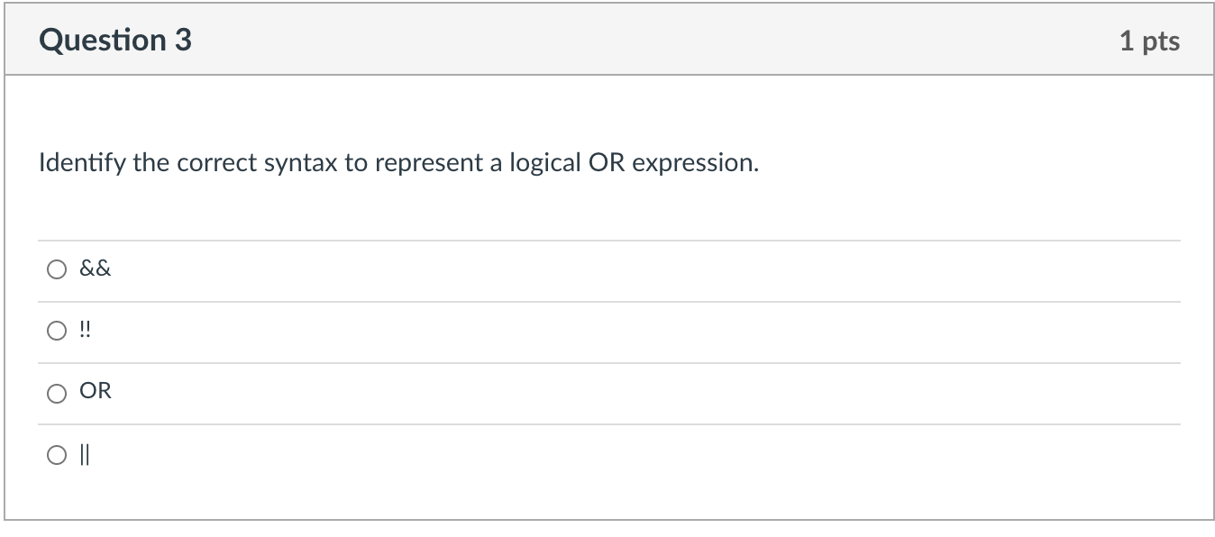 String Question 2 1 pts Identify the correct order of execution of