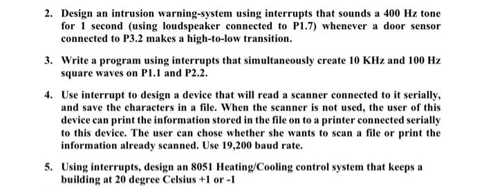  user interrupt for all quastions microcontroller 8051 what data do you