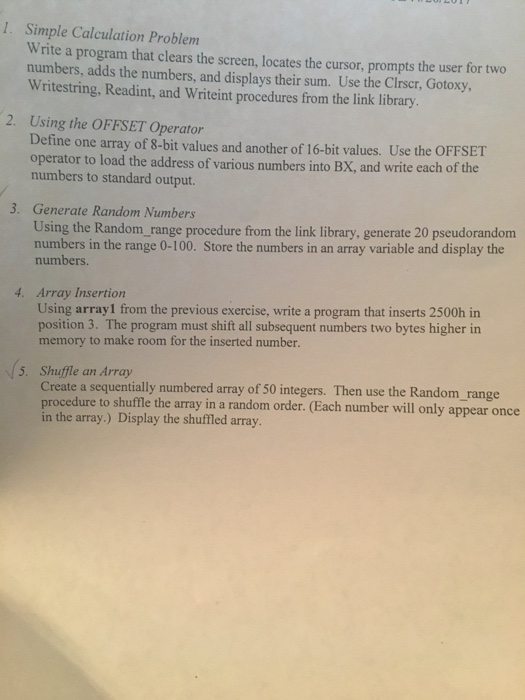  Write a program that clears the screen, locates the cursor, prompts