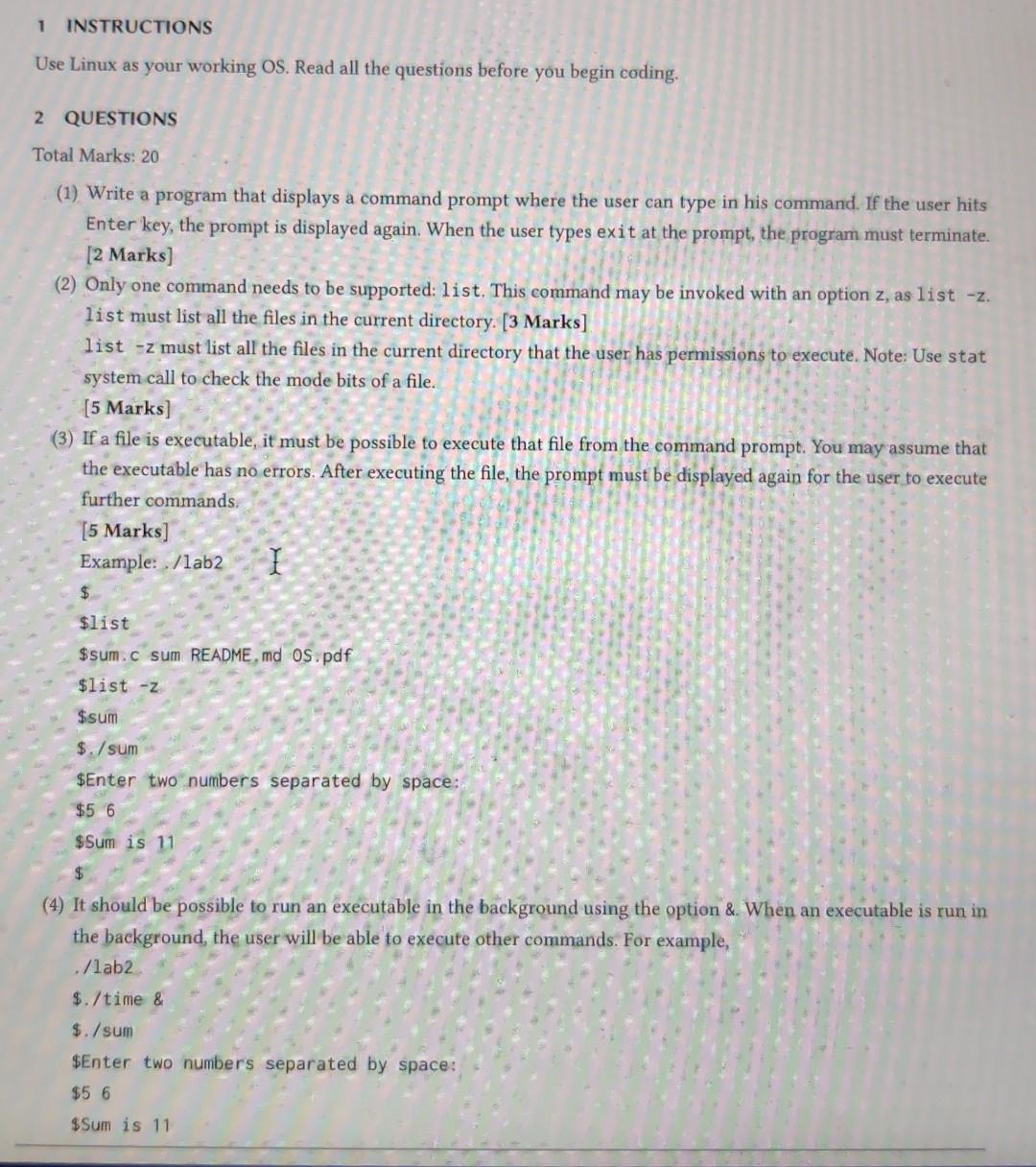  Answer all questions As per Chegg guidelines it's a single question