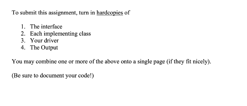 things that has certain behaviors, but for which each variation of the