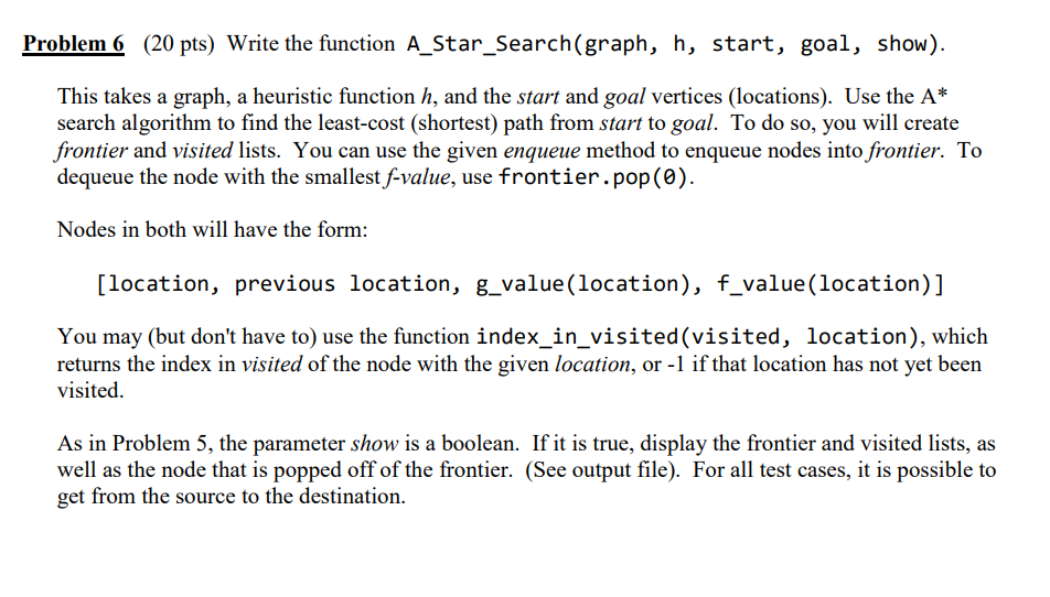import data as d # A* shortest path # frontier and