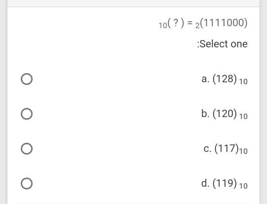 number at the leftmost position of a number is called Select one