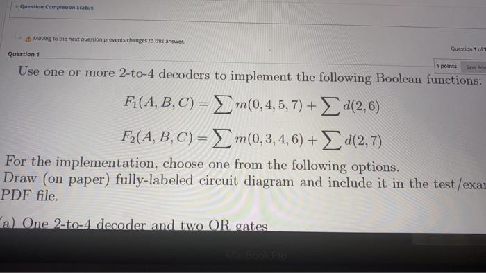  Question Completion Status: Moving to the next question prevents changes to