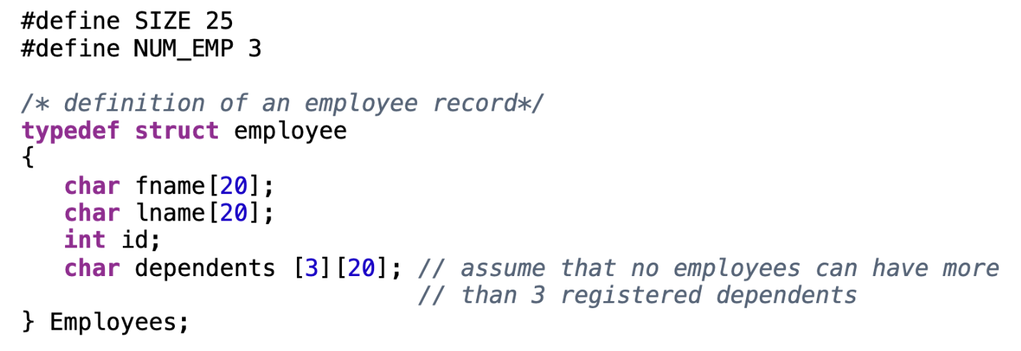 (IN C LANGUAGE) Need to create some function definitions based on the