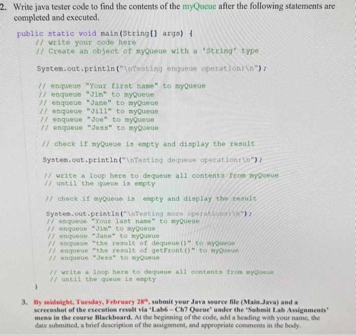 There are 3 CLASSES for this project and I need the main