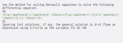  Use the method for solving Bernoulli equations to solve the following